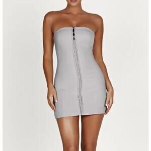 Meshki Ornella Hook and Eye Bodycon Mini Dress Size S